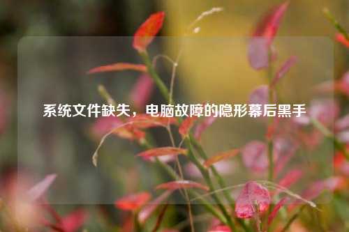 系统文件缺失,电脑故障的隐形幕后黑手