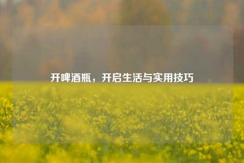 开啤酒瓶,开启生活与实用技巧
