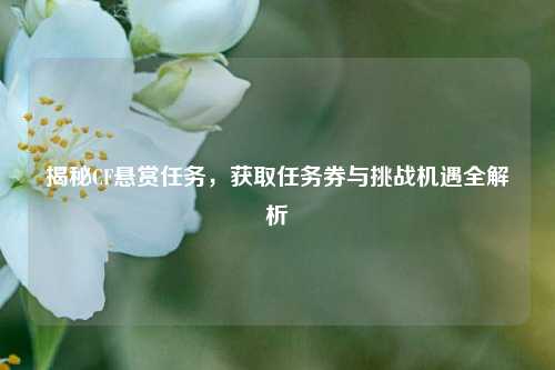 揭秘CF悬赏任务,获取任务券与挑战机遇全解析