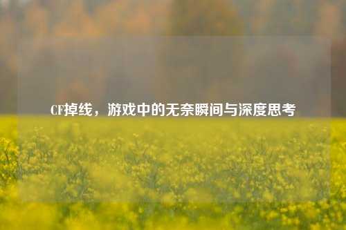 CF掉线,游戏中的无奈瞬间与深度思考